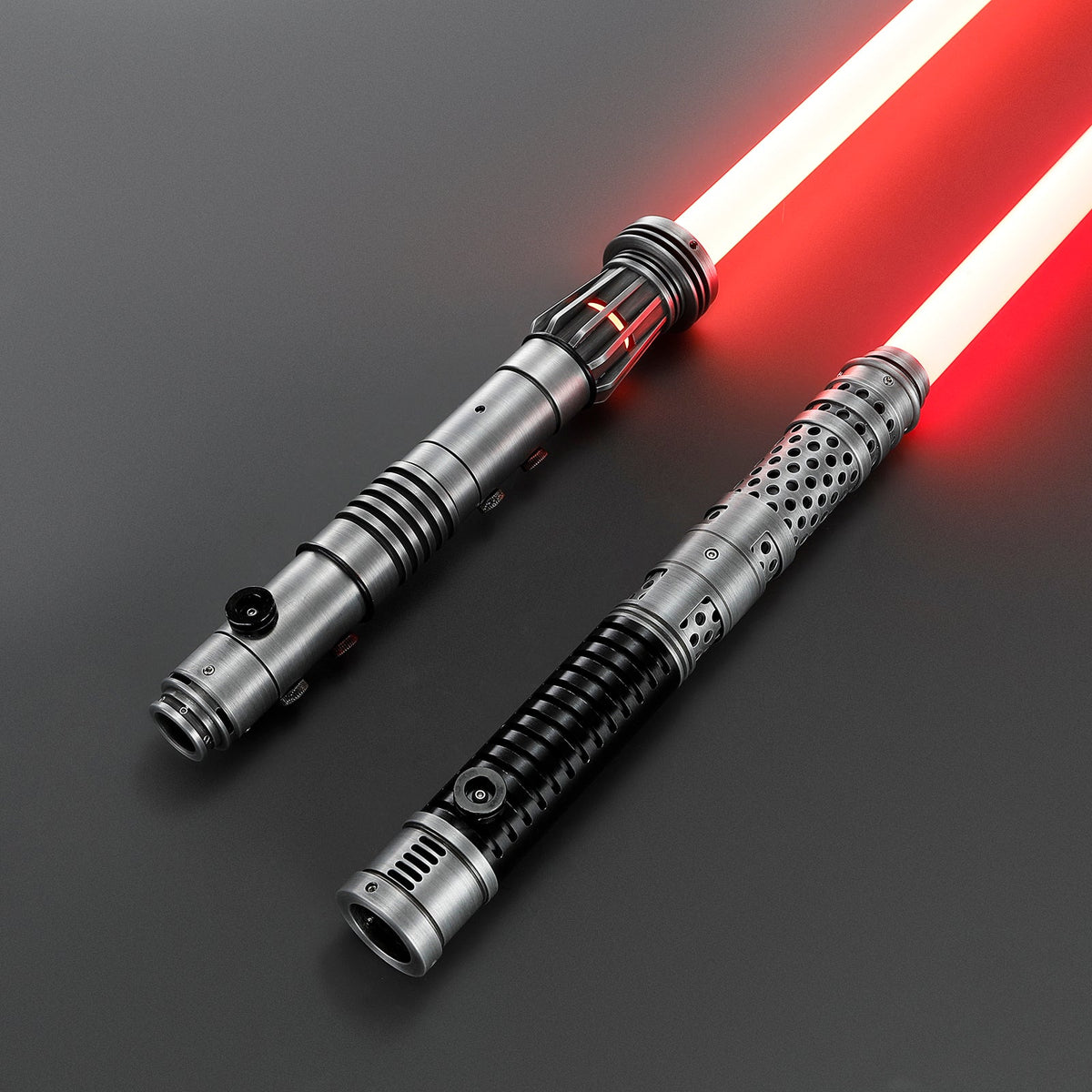 Rapierificsaber Lightsaber Maul DM Saber Double Bladed Red Lightsaber Two Weathered Hilts Two Blades Hilt 61CM