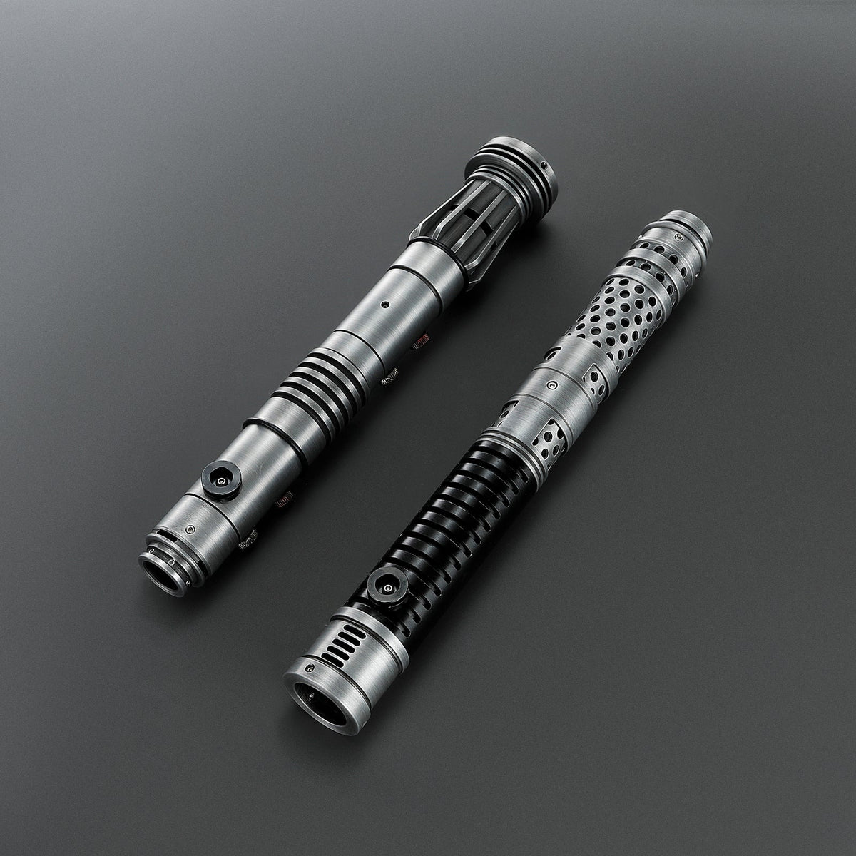 Rapierificsaber Lightsaber Maul DM Saber Double Bladed Red Lightsaber Two Weathered Hilts Two Blades Hilt 61CM