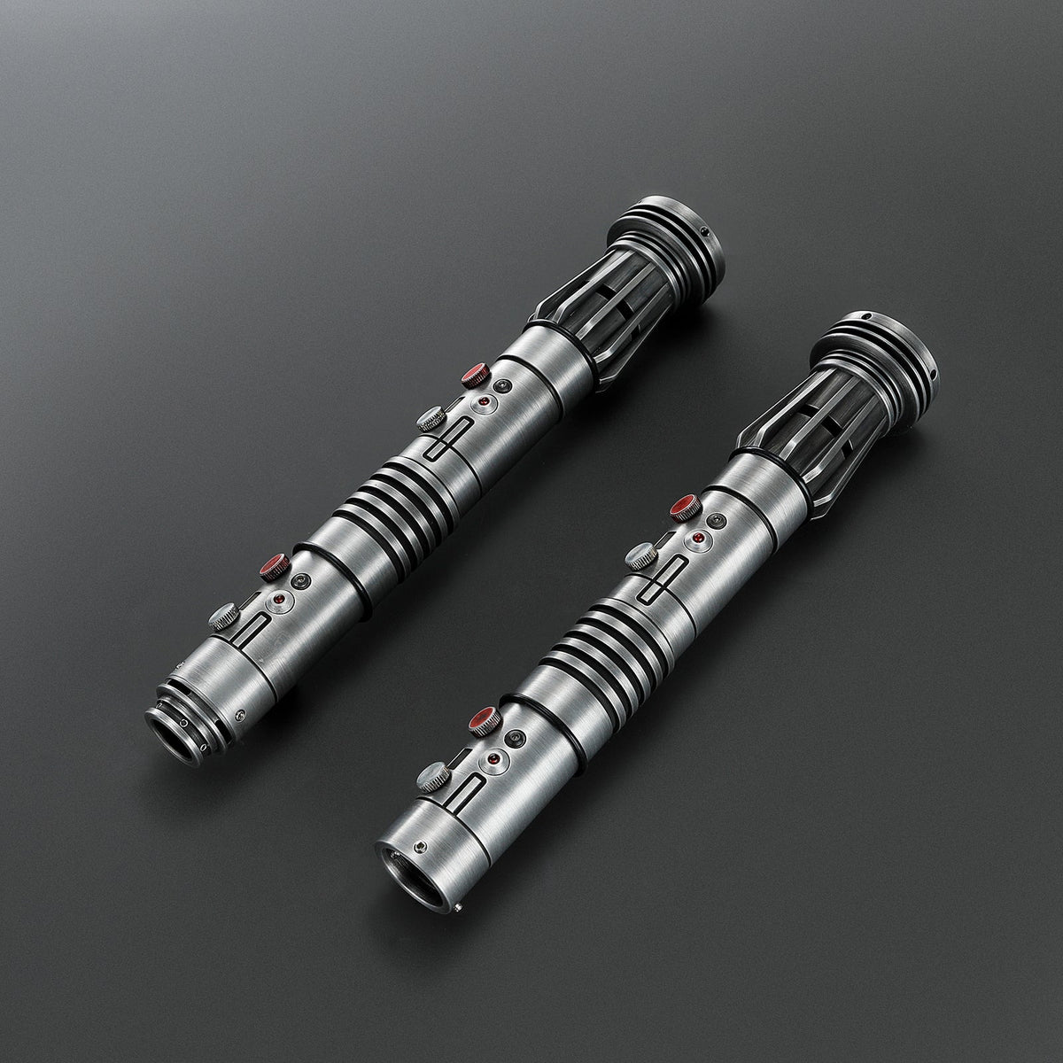 Rapierificsaber Lightsaber Maul DM Saber Double Bladed Red Lightsaber Two Weathered Hilts Two Blades Hilt 57.5CM