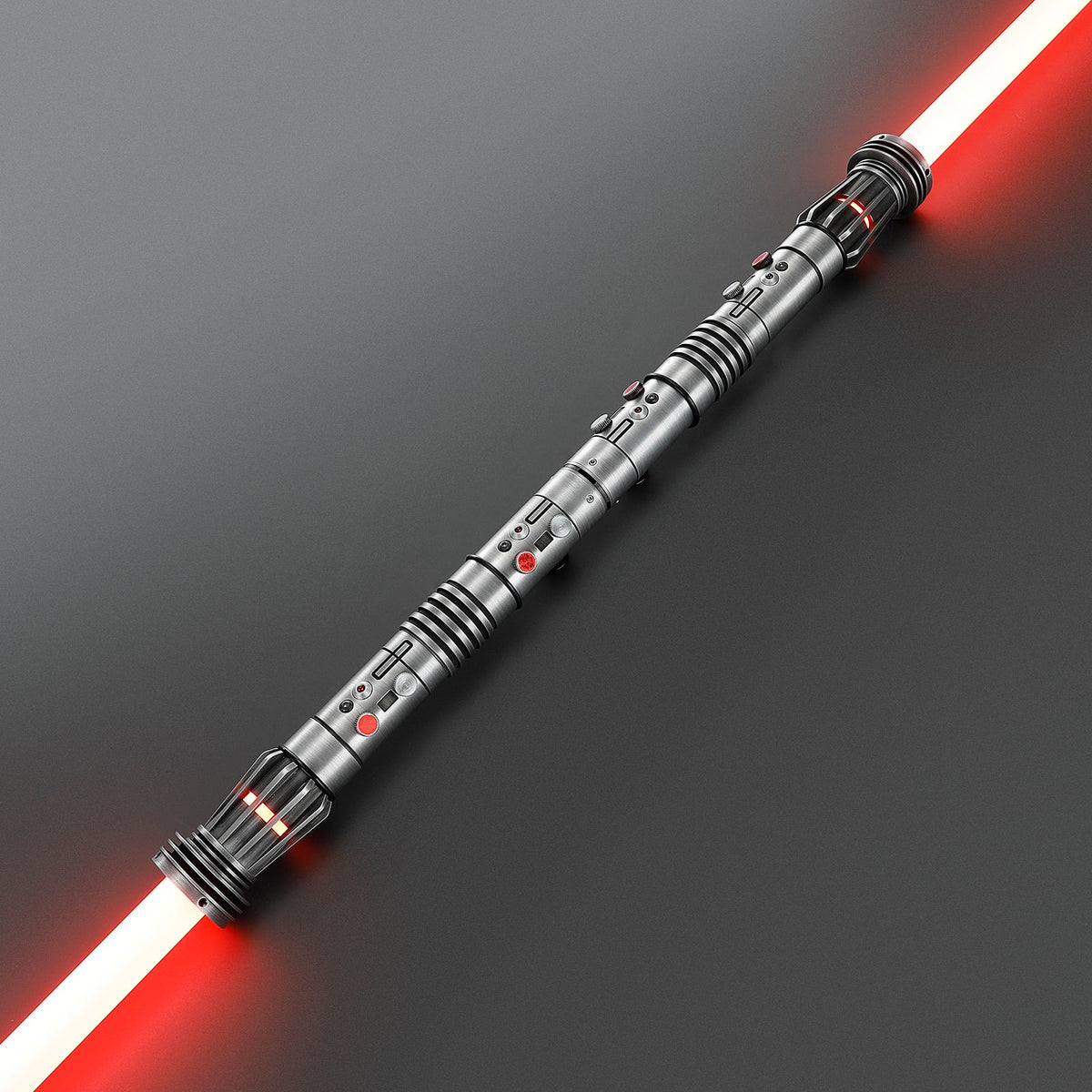 Rapierificsaber Lightsaber Maul DM Saber Double Bladed Red Lightsaber Two Weathered Hilts Two Blades Hilt 57.5CM