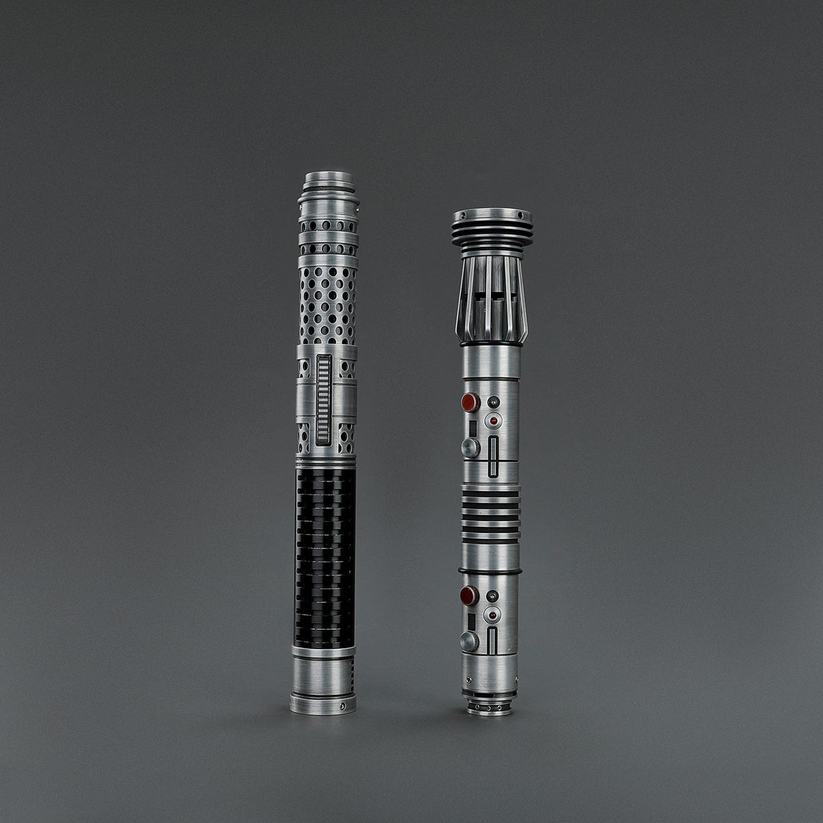 Rapierificsaber Lightsaber Maul DM Saber Double Bladed Red Lightsaber Two Weathered Hilts Two Blades Hilt 61CM