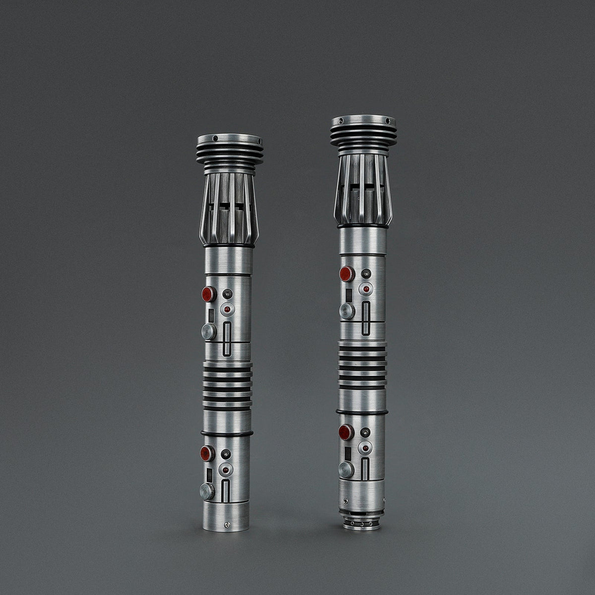 Rapierificsaber Lightsaber Maul DM Saber Double Bladed Red Lightsaber Two Weathered Hilts Two Blades Hilt 57.5CM