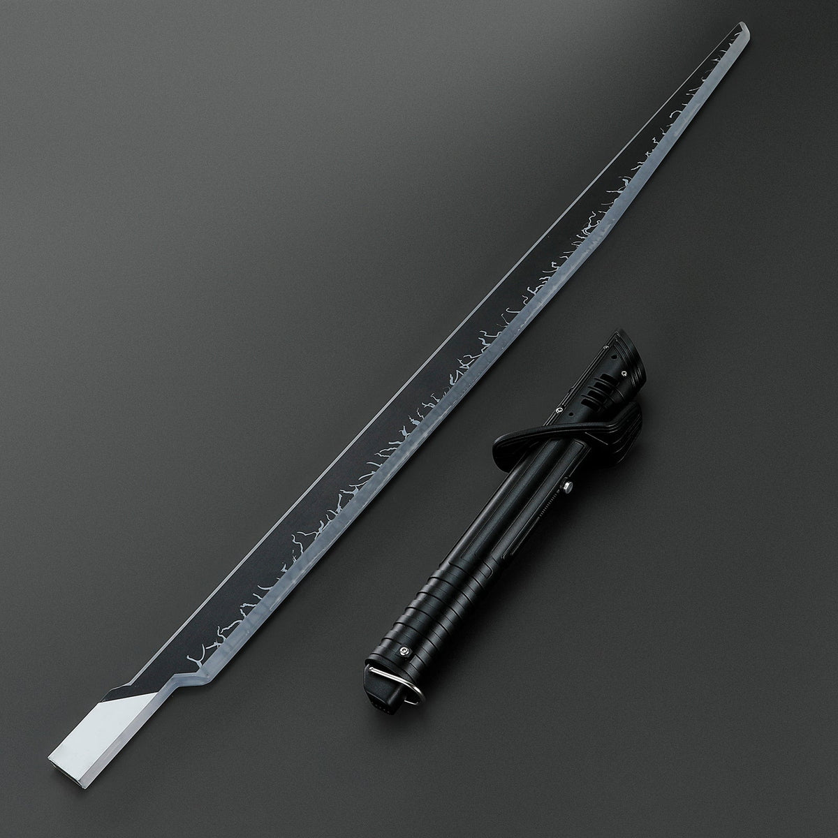 Rapierificsaber Lightsaber Custom Mandalorian Darksaber SE Lightsaber Affordable Version Metal Hilt