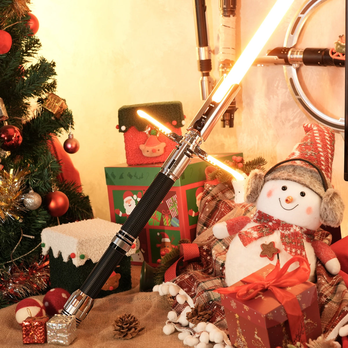 Rapierificsaber Lightsaber Kestis Cross Guard Saber Xenopixel V3 Pogo Core Hilt 52.5CM