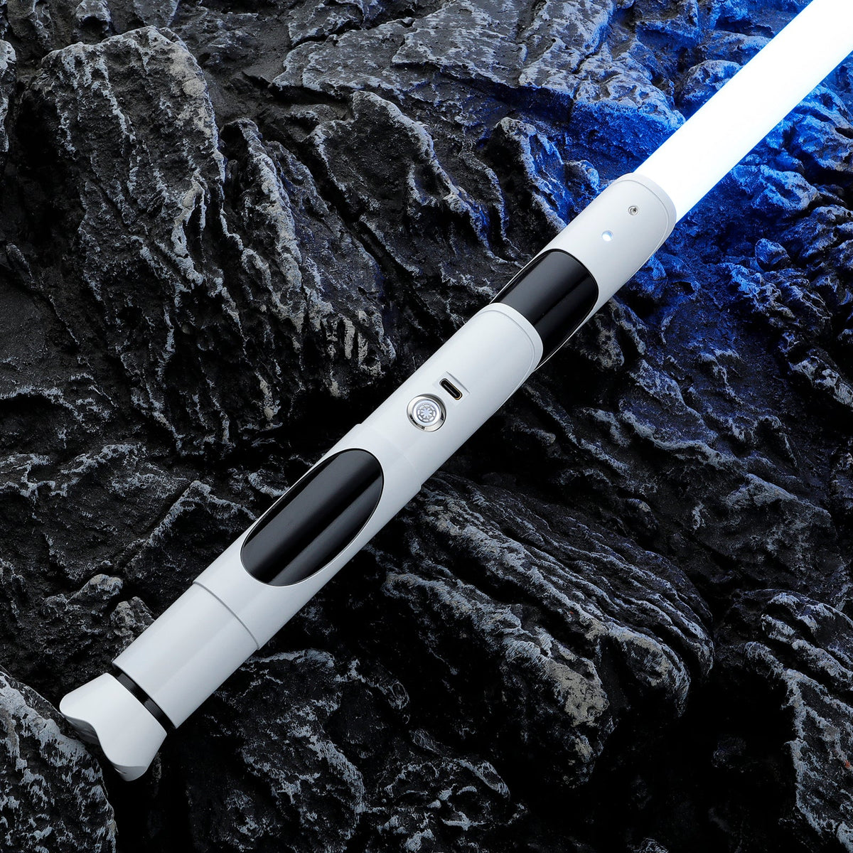Rapierificsaber Lightsaber HX Series White Lightsaber Bluetooth Xeno V3 Core Hilt 29CM