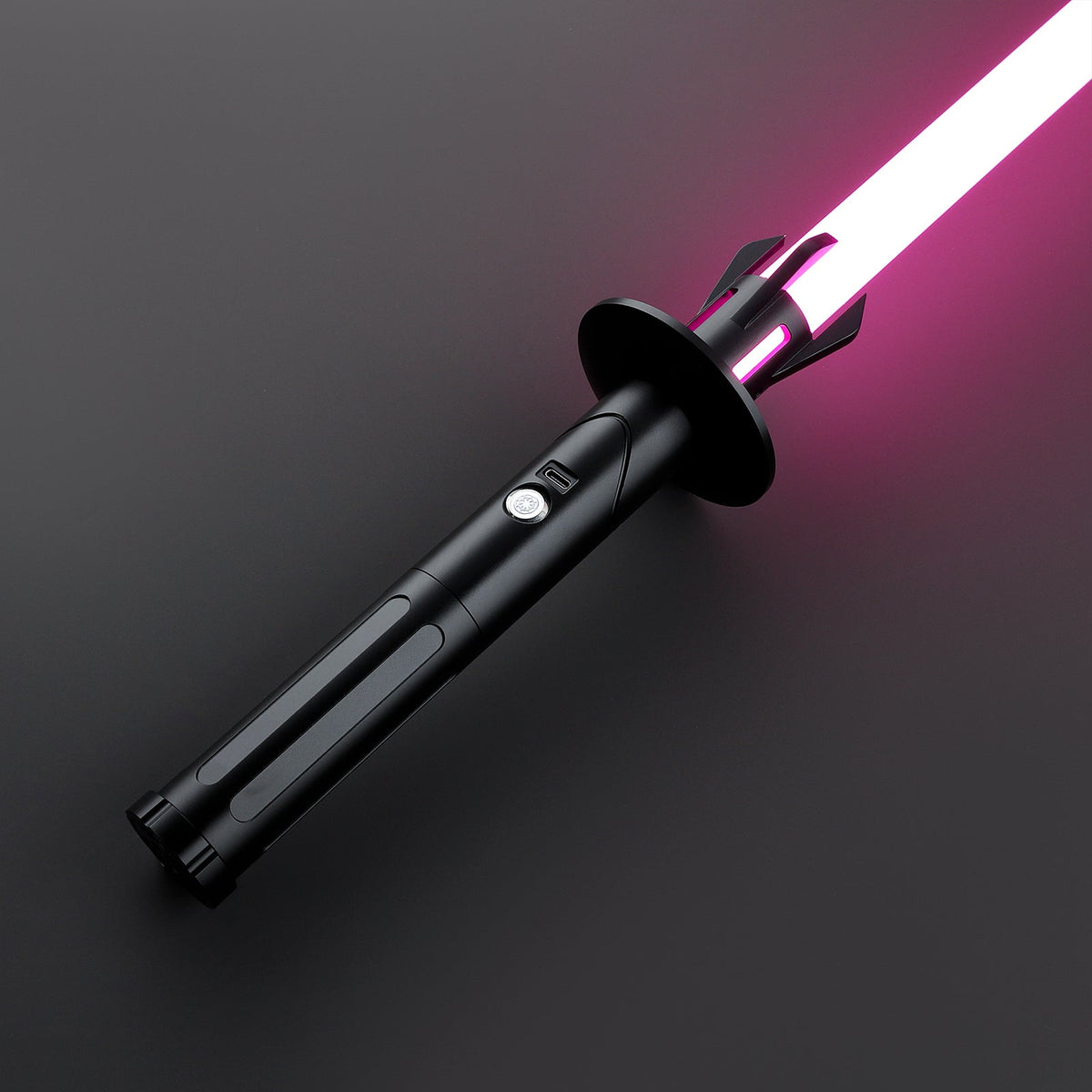 Rapierificsaber Lightsaber HX Series Black Lightsaber Bluetooth Light Saber Hilt 28.5CM