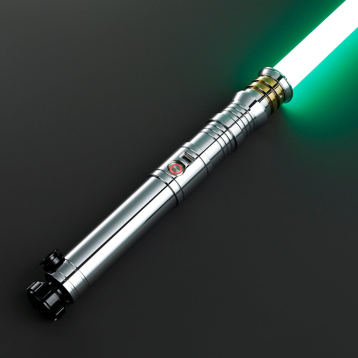 Rapierificsaber® Lightsaber Revan RVS Light Saber Red Dark Side Metal Hilt 28.8CM