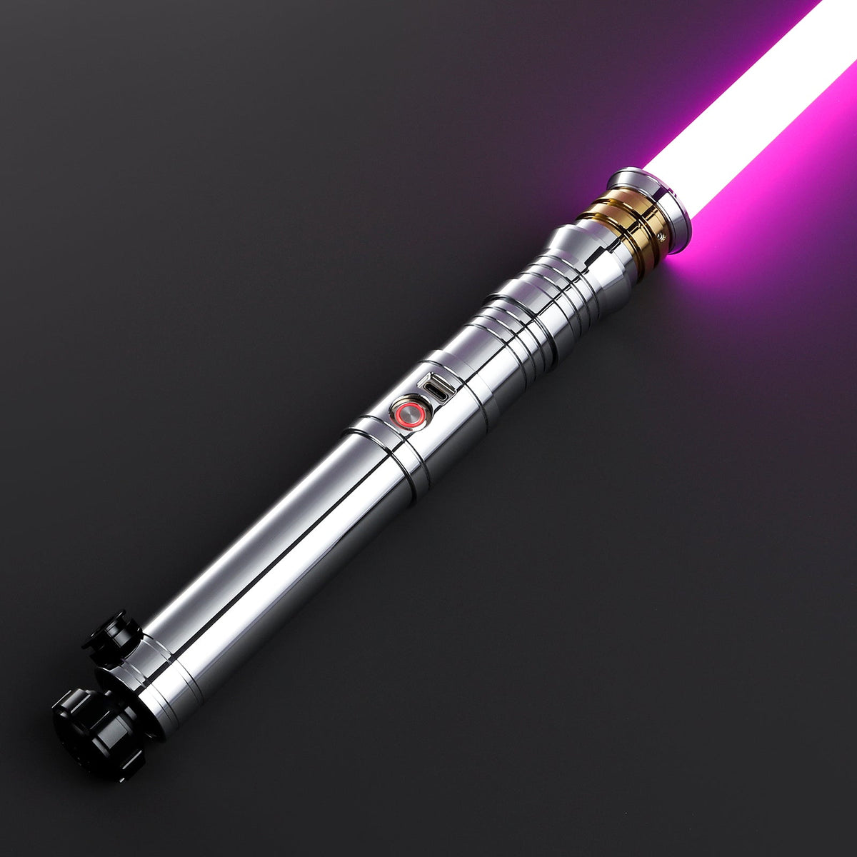 Rapierificsaber® Lightsaber Revan RVS Light Saber Red Dark Side Metal Hilt 28.8CM