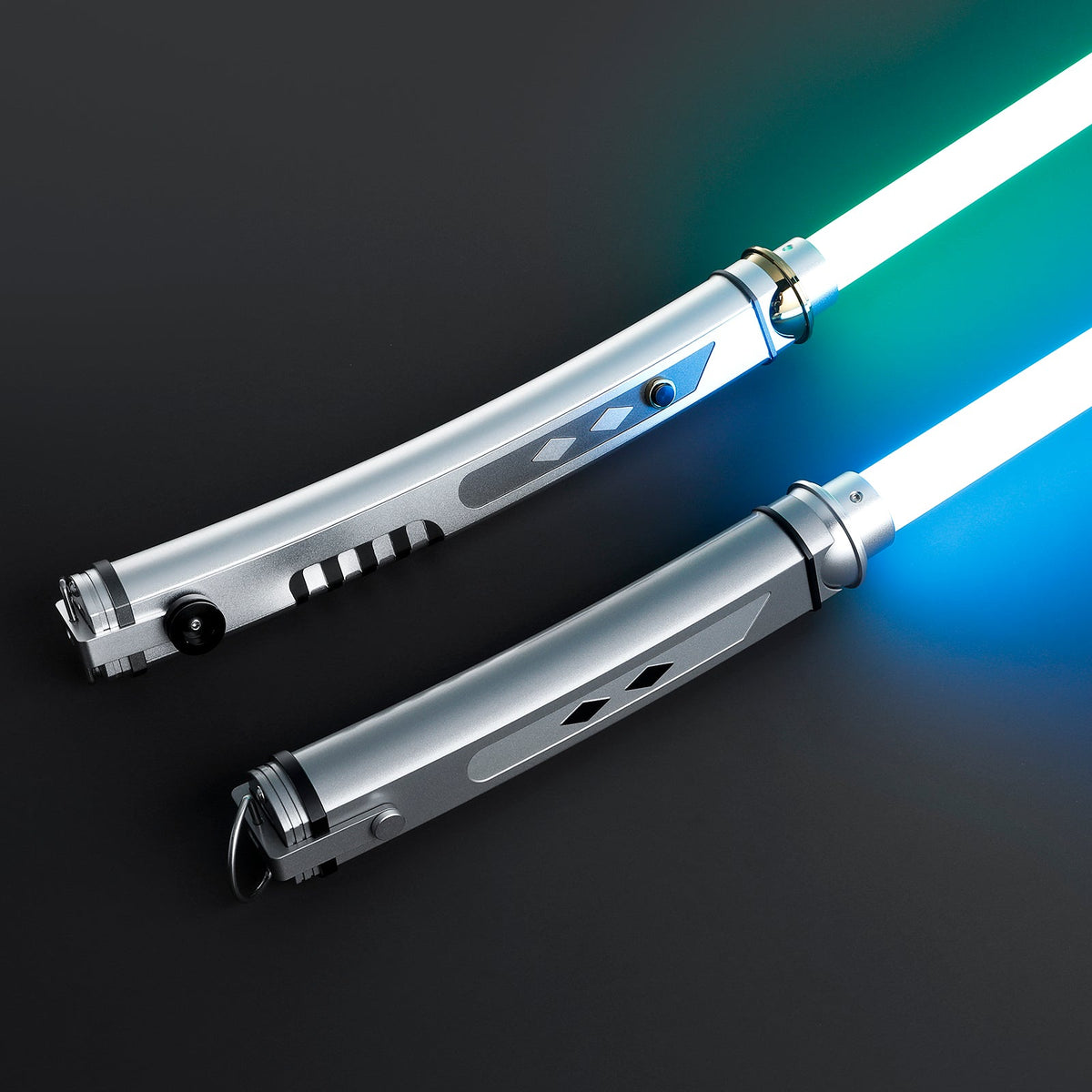 Rapierificsaber Lightsaber Ahsoka Tano Variant Light Saber Force FX White Lightsaber Double Blades & Handles