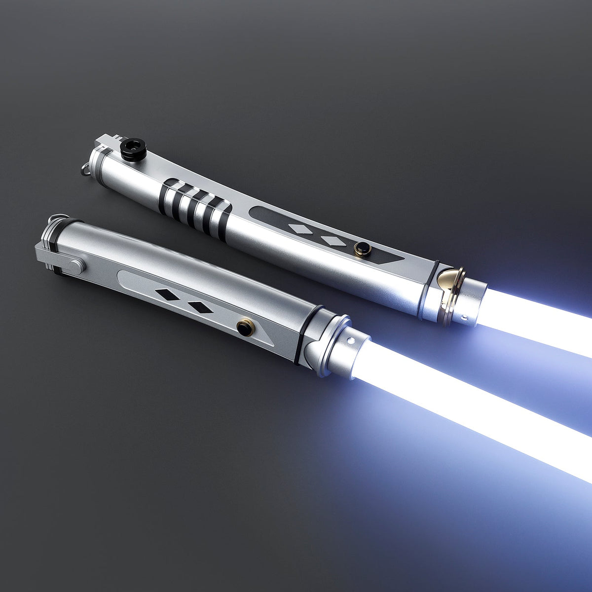 Rapierificsaber Lightsaber Ahsoka Tano Variant Light Saber Force FX White Lightsaber Double Blades & Handles