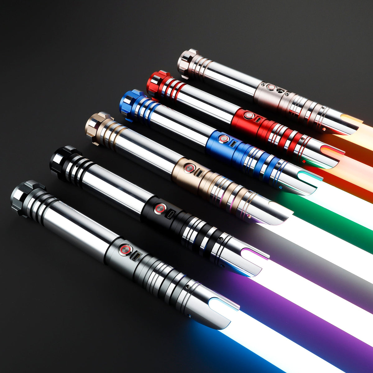 Rapierificsaber Lightsaber Force FX Light Saber with Xenopixel V3 Core Hot Saber Metal Hilt 26CM