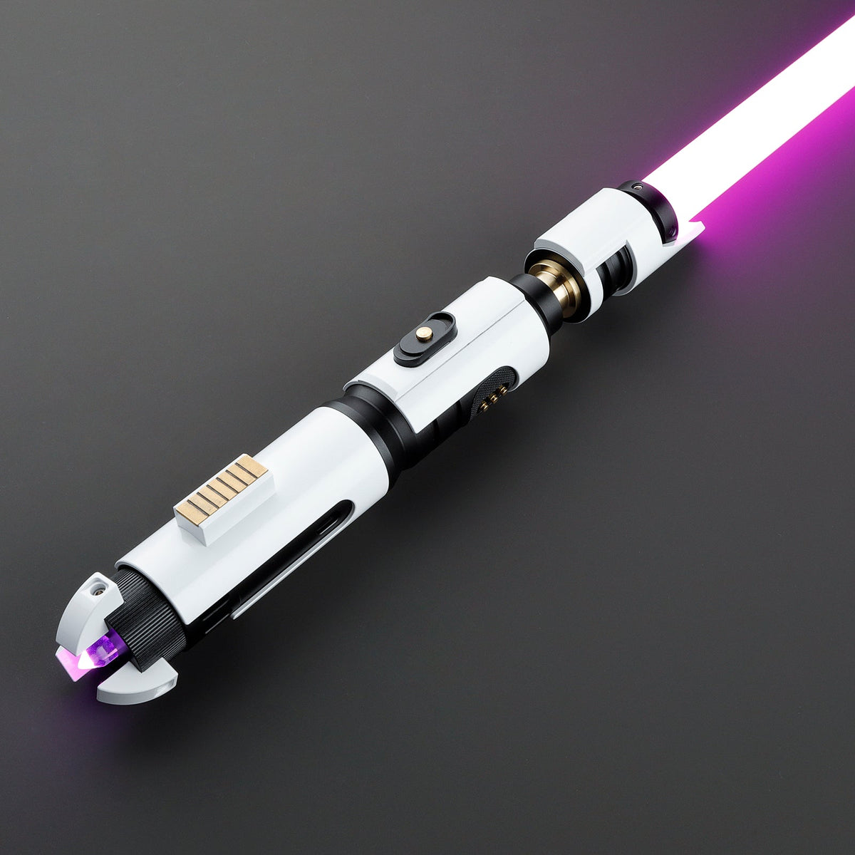 Rapierificsaber Lightsaber Xenopixel V3 Kit Light Saber Bluetooth Connectable Pogo Core White Hilt 28.7CM