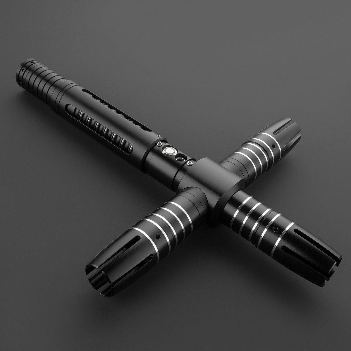 Rapierificsaber Lightsaber Crossguard Light Saber XRGB3.0 Three Blades Black 33CM