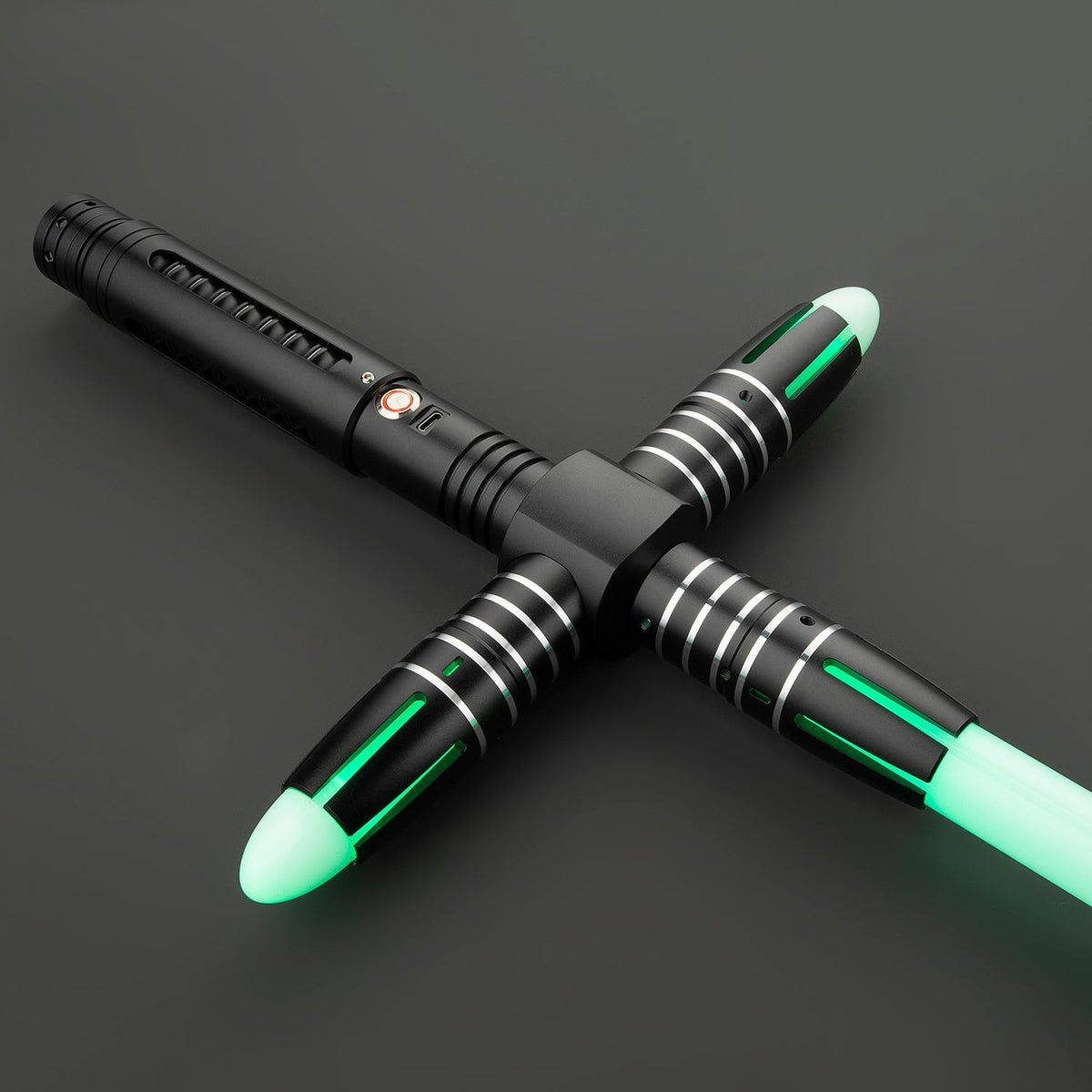 Rapierificsaber Lightsaber Crossguard Light Saber XRGB3.0 Three Blades Black 33CM