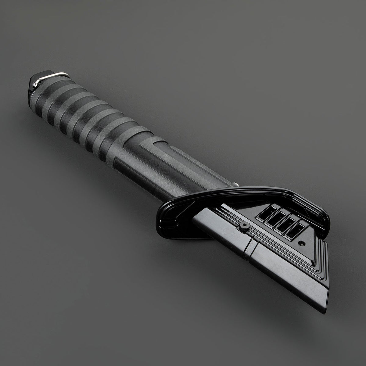 Rapierificsaber Lightsaber Darksaber Black Sith Inspired Black Pixel Blade Pogo Core Hilt 32CM