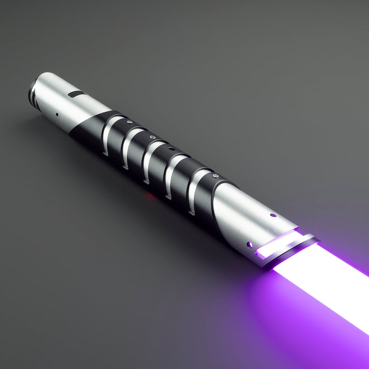 Rapierificsaber Lightsaber Heavy Dueling Fore FX Xenopixel V3 Core Light Saber Silver Black Hilt 25.8CM
