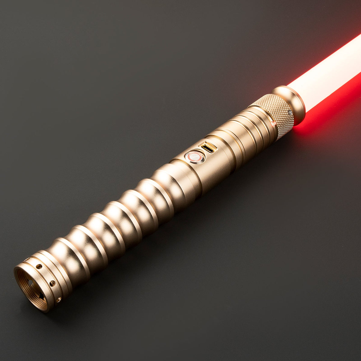 Rapierificsaber Lightsaber Force Heavy Dueling Combat Light Saber 16 Sound Fonts Hilt 27CM