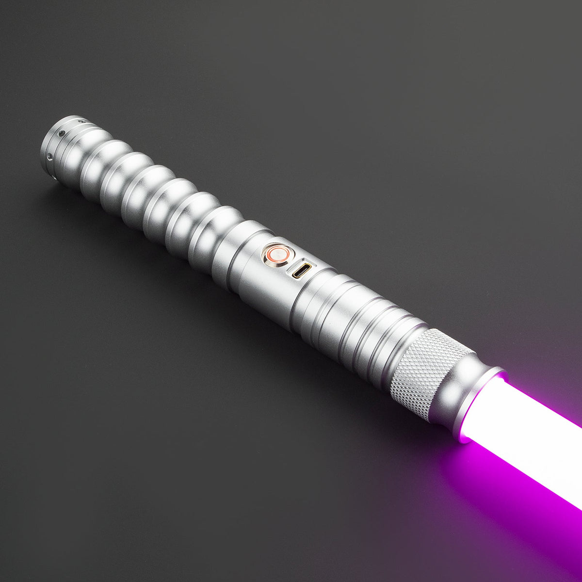 Rapierificsaber Lightsaber Force Heavy Dueling Combat Light Saber 16 Sound Fonts Hilt 27CM