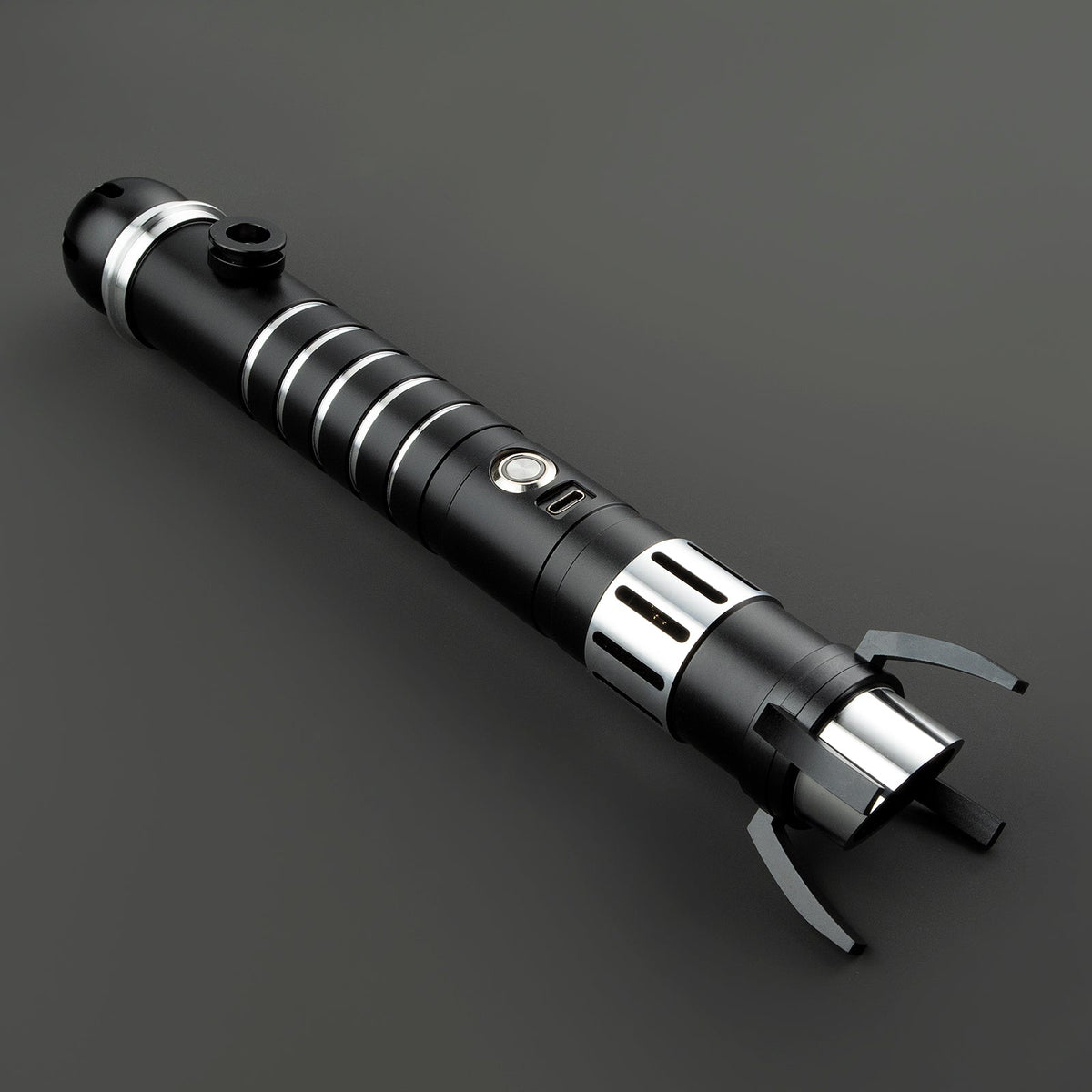 Rapierificsaber Lightsaber Loki Upgrade Force FX Light Saber Bluetooth Spider Black Hilt 28CM