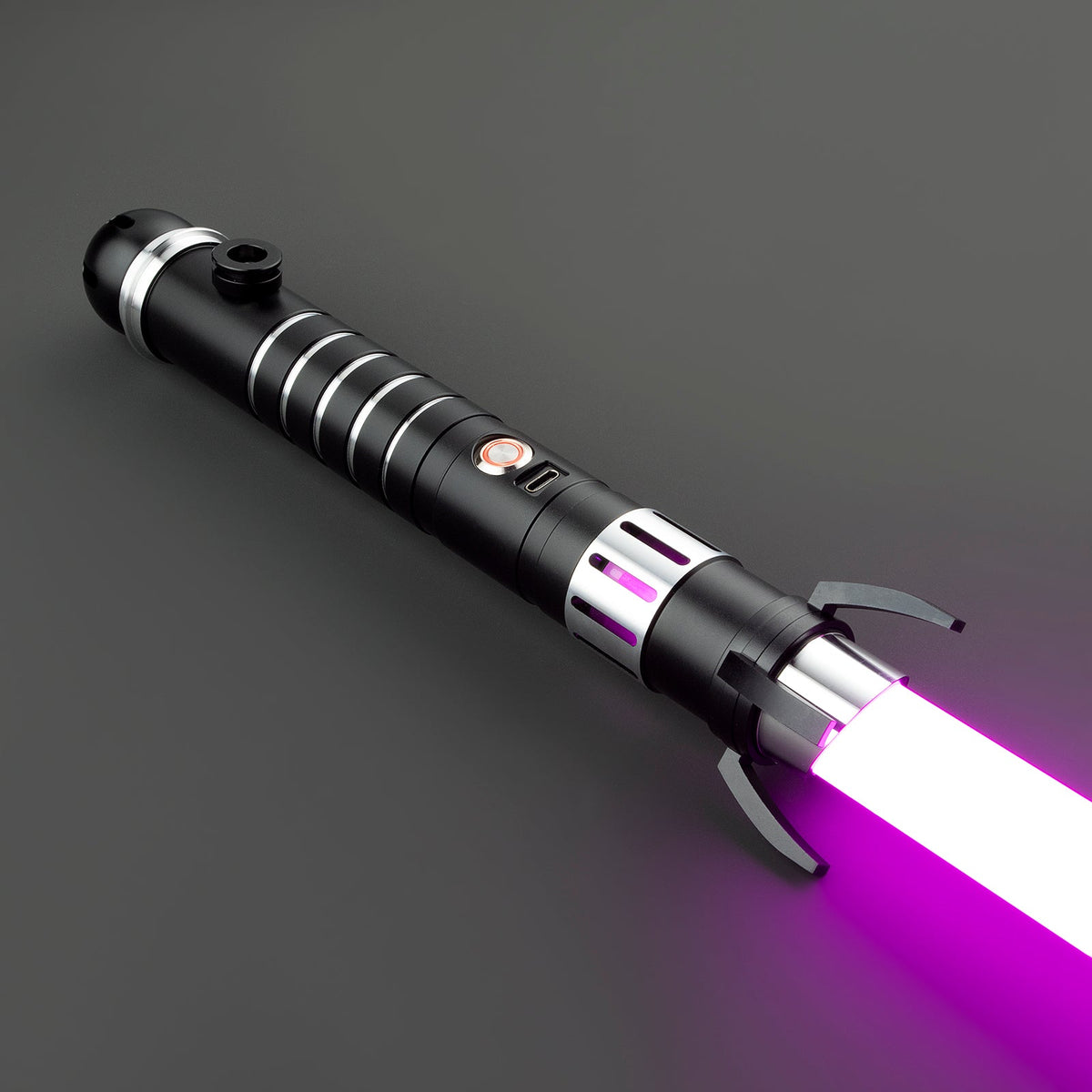 Rapierificsaber Lightsaber Loki Upgrade Force FX Light Saber Bluetooth Spider Black Hilt 28CM