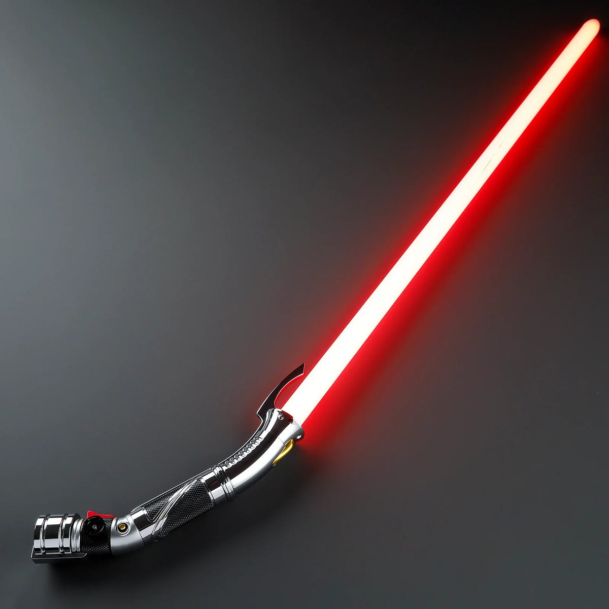 Rapierificrsaber Count Dooku Red Light Saber Xenopixel V3 Core Proffie2.2 Curved Hilt 32CM