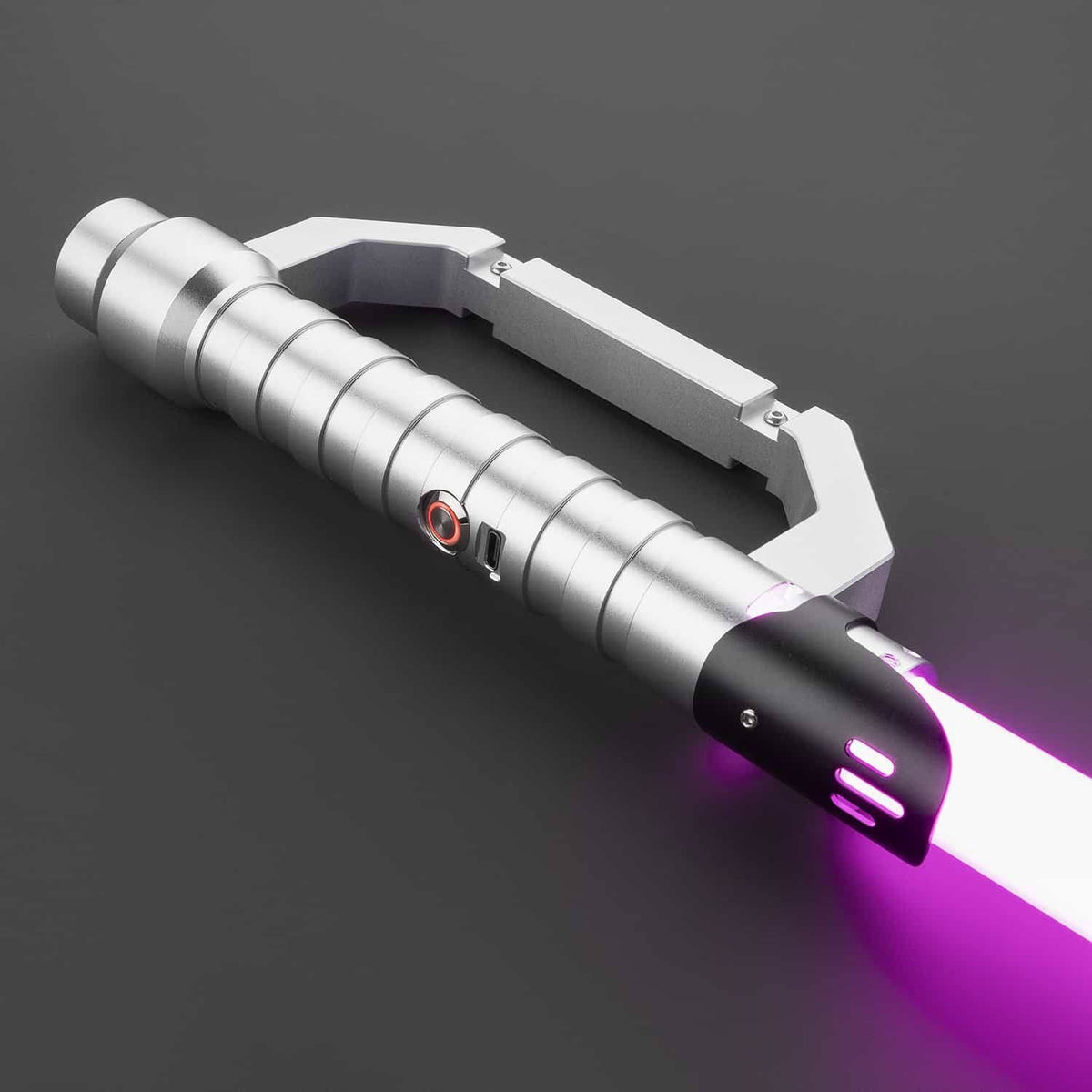 Rapierificsaber Lightsaber Flare Light Saber Bluetooth Supporting Realistic Meta Sliver Hilt 25.5CM